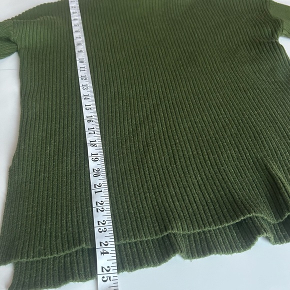 FWD Women's Friday Tech Wool Funnel Green Sweater - Picture 8 of 8